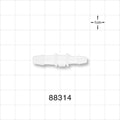 Straight Connector, Reducer, Barbed, Natural - Fits 3/16 inch x 5/32 inch ID Tubing (0.188 inch x 0.156 inch, 4.76 mm x 3.97 mm) - 88314