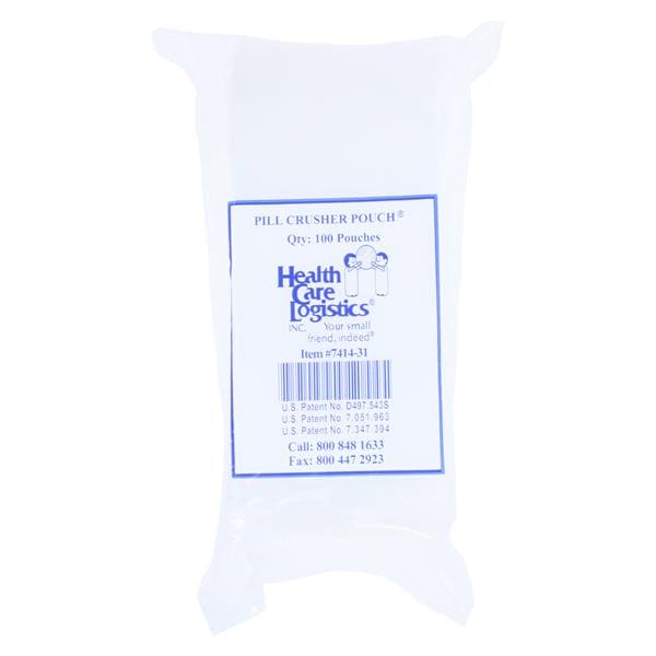 Health Care Logistics Silent Knight Tablet Crusher Pouch Clear - 7414-31
