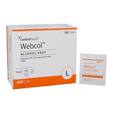Cardinal Health  Webcol Prep Pad Alcohol Large, 20 BX/CA - 5110