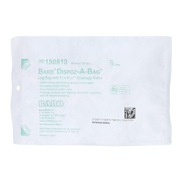 Bard Medical Division Bag Leg Dispoz-A-Bag 19oz Vinyl Medium 50/Ca - 150819