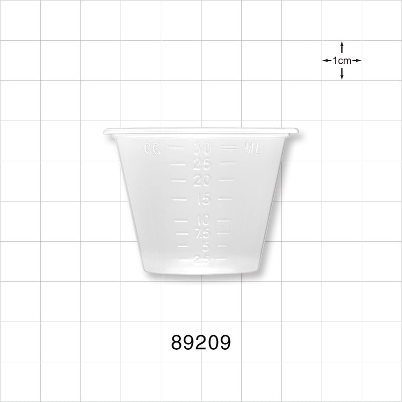 Measuring Cup - 30 ml, 100 Cups/Sleeve - 89209