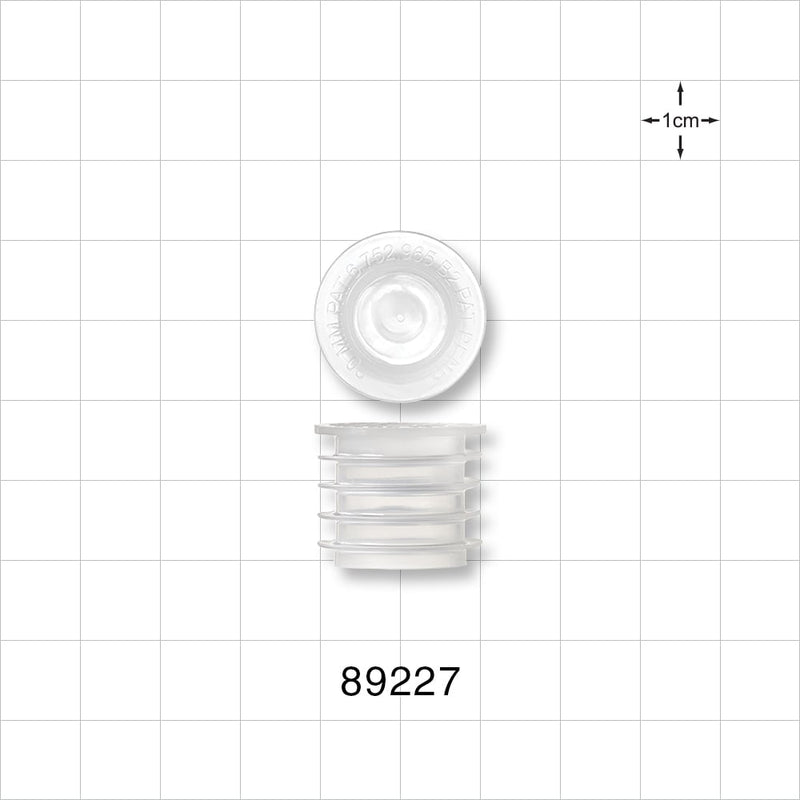 Self-Sealing Press in Bottle Adapter, Pierced Septum - 24 mm - 89227