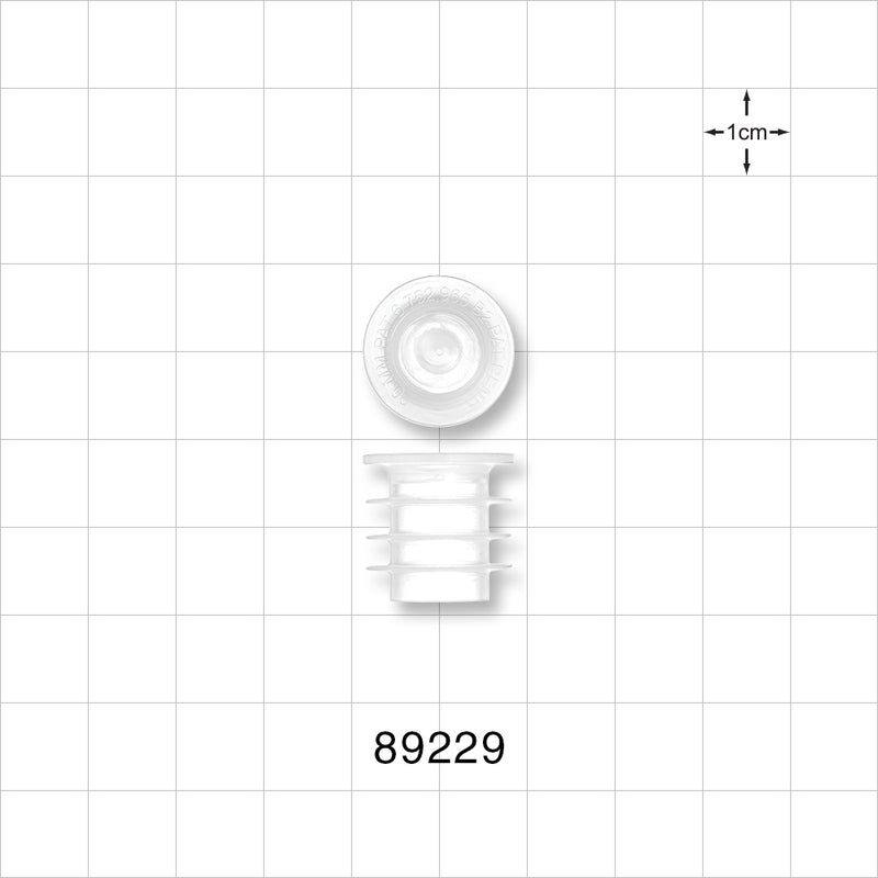 Self-Sealing Press-In Bottle Adapter, Pierced Septum - 20 mm - 89229