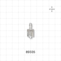 Male Luer w/Spin Lock, Barbed, Clear - Fits 1/8 inch ID Tubing (0.125 inch, 3.18 mm) - 89335