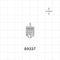 Male Luer w/Spin Lock, Barbed, Clear - Fits 1/16 inch ID Tubing (0.063 inch, 1.59 mm) - 89337