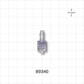 Male Luer w/Spin Lock, Barbed, Clear - Fits 5/32 inch ID Tubing (0.156 inch, 3.97 mm) - 89340