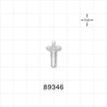 Male Luer Slip, Barbed, Clear - Fits 1/16 inch ID Tubing (0.063 inch, 1.59 mm) - 89346
