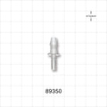 Male Luer Slip, Barbed, Clear - Fits 3/16 inch ID Tubing (0.188 inch, 4.76 mm) - 89350