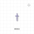Male Luer Slip, Barbed, Clear - Fits 3/32 inch ID Tubing (0.094 inch, 2.38 mm) - 89353
