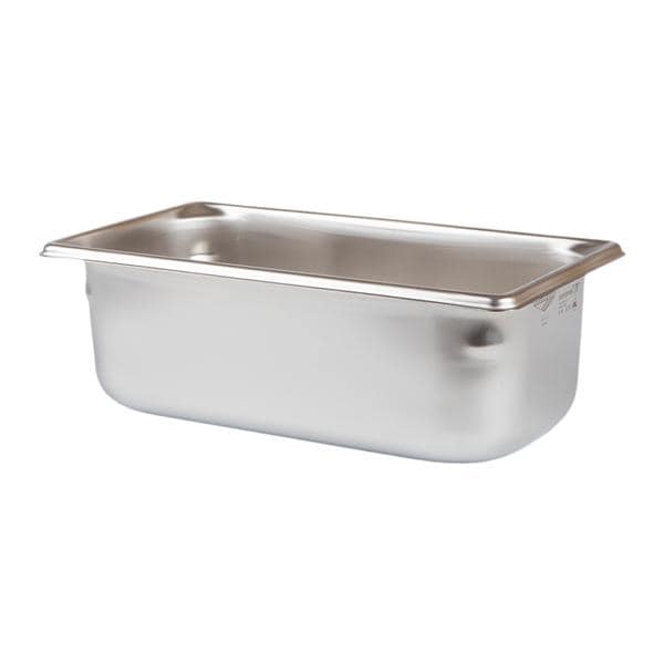 Medegen Medical Products, LLC  Instrument Tray 1/3 Size 6-7/8x12-3/4x4" Stainless Steel Ea - 30342