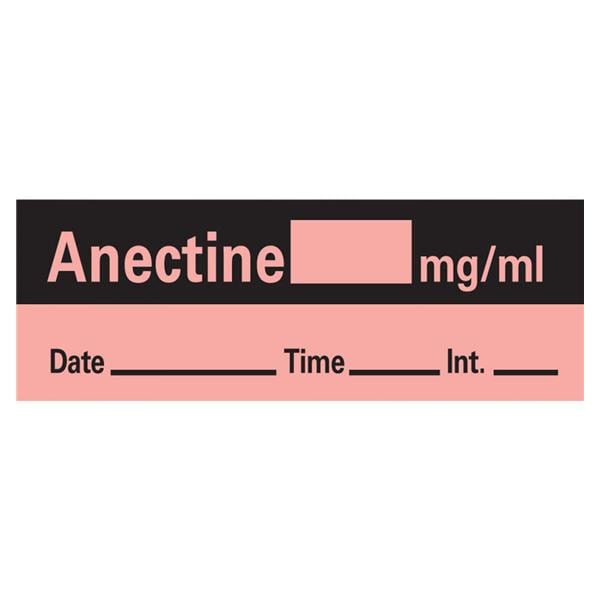 Precision Dynamics Corp. Anesthesia Tape DTI Anectine mg/ml 1/2x500" RL - AN-33