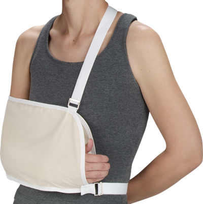 DEROYAL MUSLIN SHOULDER IMMOBILIZER WITH WAIST STRAP (PACKAGING - EACH)