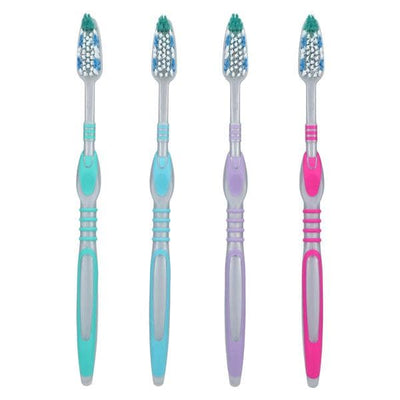 Henry Schein Inc. -Acclean Toothbrush Adult 47 Tuft Soft Full Assorted With Tongue Cleaner 72/Box, 6 BX/CA 752999