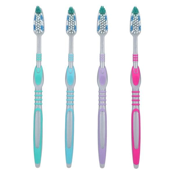 Henry Schein Inc. -Acclean Toothbrush Adult 47 Tuft Soft Full Assorted With Tongue Cleaner 72/Box, 6 BX/CA 752999