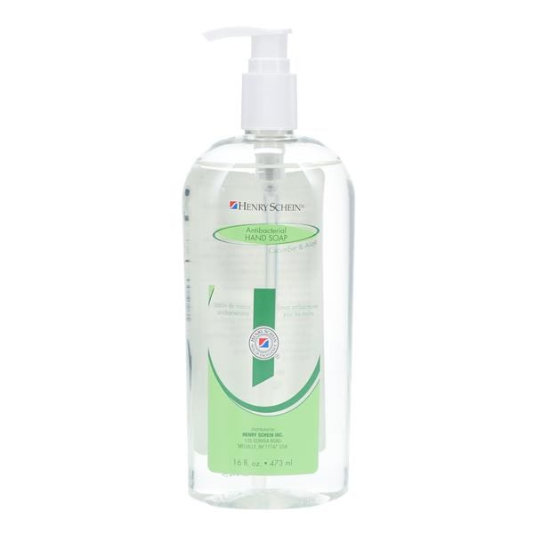 Henry Schein Inc. -HSI Liquid Soap 16 oz Pump Bottle 0.6% Chloroxylenol (PCMX) Cucumber / Aloe Scent 16oz/Bottle, 12 BT/CA SOA 9004438