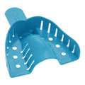Henry Schein Inc. -HSI Single Arch Impression Tray Plastic Upper 1 Large Blue Perforated Disposable 12/Package, 25 PK/CA 411