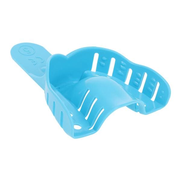 Henry Schein Inc. -HSI Single Arch Impression Tray Plastic Upper 5 Small Blue Perforated Disposable 12/Package, 25 PK/CA 415