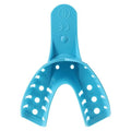 Henry Schein Inc. -HSI Double Arch Impression Tray Plastic Lower 6 Small Blue Perforated Disposable 12/Package, 25 PK/CA 416
