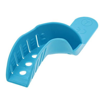Henry Schein Inc. -HSI Quadrant Impression Tray Plastic Upper Left / Lower Right 7 Blue Perforated Disposable 12/Package, 40 PK/CA 417