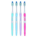 Henry Schein Inc. -Acclean Triple Clean Toothbrush Adult 32 Tuft Soft Compact Assorted With Tongue Cleaner 72/Box, 6 BX/CA 750976