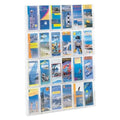 Gould Plastics Inc Wall Pamphlet Display 24 Pockets Clear Plastic 30 in 1/Package - 146221