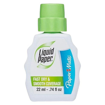 Sanford Ink Corporation Liquid Paper Correction Fluid White 12/Pack 12/Package - 182089
