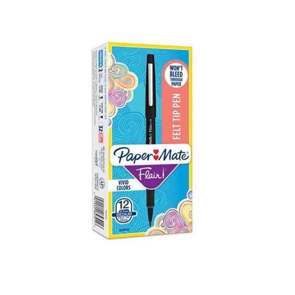 Sanford Ink Corporation Flair Porous-Pt Pen Medium Point 1.0 mm Black 12/Pack 12/Package - 182741