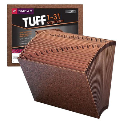 Smead Manufacturing Co Expanding File 31 Pockets 1-31 Letter Size Brown 1/Package - 211201