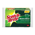 3M Business Products Scotch-Brite Scrub Sponges Green/Yellow 3/Package - 215051