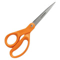 Fiskars Our Finest Contoured Scissors 8" Straight Orange 1/Package - 375675