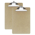 Office Depot Business Services OIC Hardboard Clipboards Letter Size 9"x12.5" Brown 2/Package - 470591