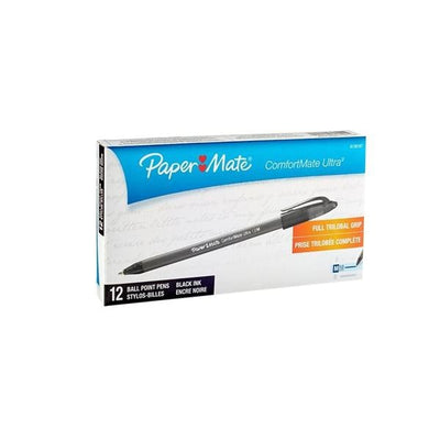Sanford Ink Corporation Comfortmate Ultra Ballpoint Stick Pen Medium Point 1.0 mm Black 12/Package - 565531