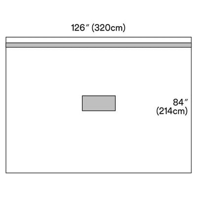3M Medical Products Steri-Drape 125x83" Sterile Isolation Drape Fenestrated - 1014