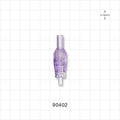Closed Male Luer Lock Valve Connector - 0.161 inch - 0.148 inch ID (4.1 mm - 3.8 mm) - 90402