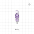 Closed Male Luer Lock Valve Connector - 0.26 inch - 0.252 inch ID (6.6 mm - 6.4 mm) - 90407