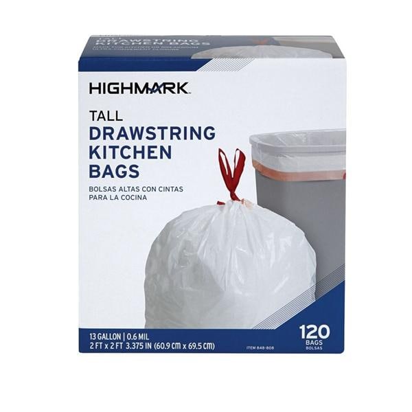 Office Depot Business Services Highmark Trash Bags 13 Gallons 120/Package - 848808