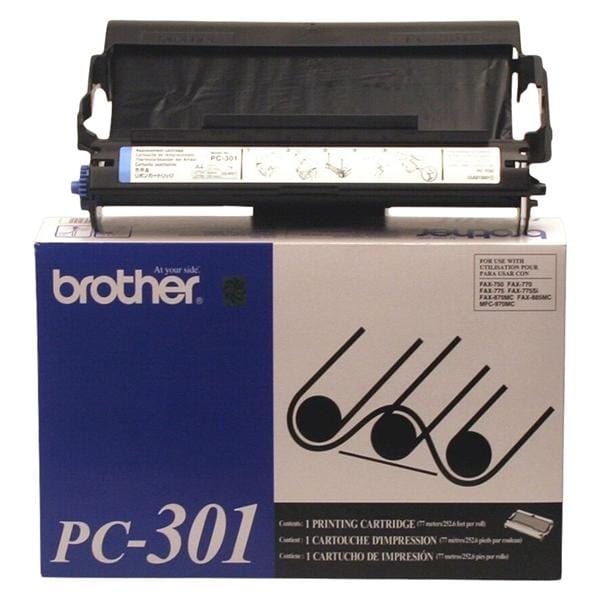 Office Depot Business Services Brother PC-301 Black Print Cartridges 2/Pack 2/Package - 610615