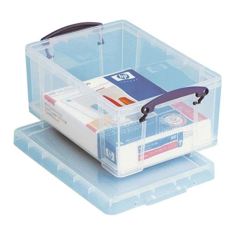 Really Useful Products Ltd Plastic Storage Box 9 Liter (2.4 Gallon) Clear Each - 641055