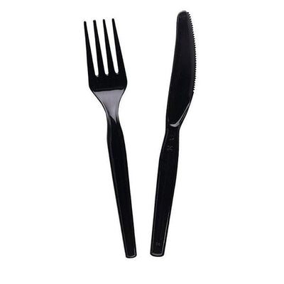 Bunzl Distribution U.S.A. Dixie Polystyrene Knives Black 1000/Package - 647485