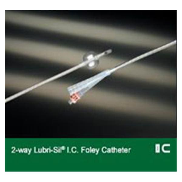 Bard Medical Division Lubri-Sil 2-Way Foley Catheter Straight 100% Silicone/Hydrogel Coating 24Fr - 1758SI24