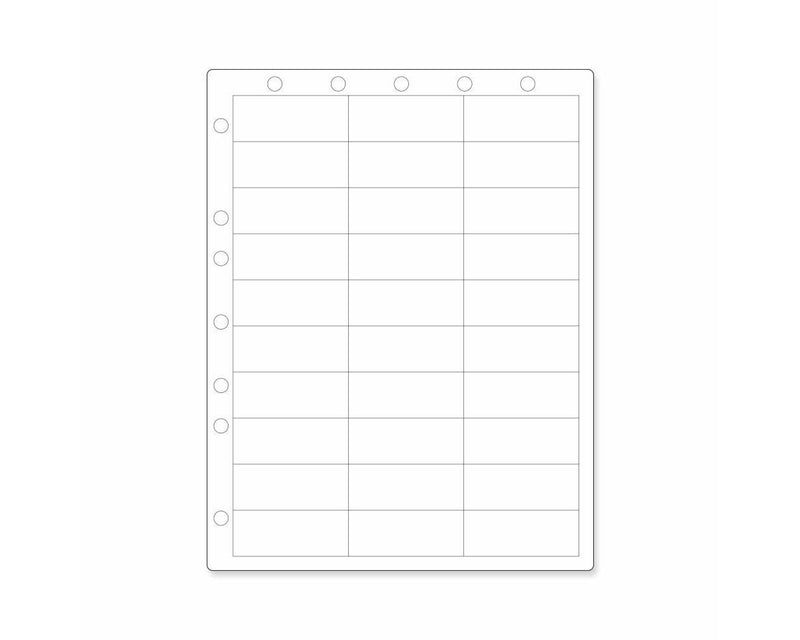 PDC Datamate® Chart Labels Paper Portrait with Holes 2 1/2"x1" White - 4 Pks of 250 Sheets per Case | 9101X-00-PDR