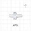 High-Flow Check Valve, Tubing Port Inlet, Tubing Port Outlet - Fits 1/8 inch OD Tubing (0.125 inch, 3.18 mm); 0.029 psi CP - 91052