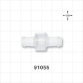 High-Flow Check Valve, Barbed - Fits 3/8 inch ID Tubing (0.375 inch, 9.53 mm); 0.0718 psi CP - 91055