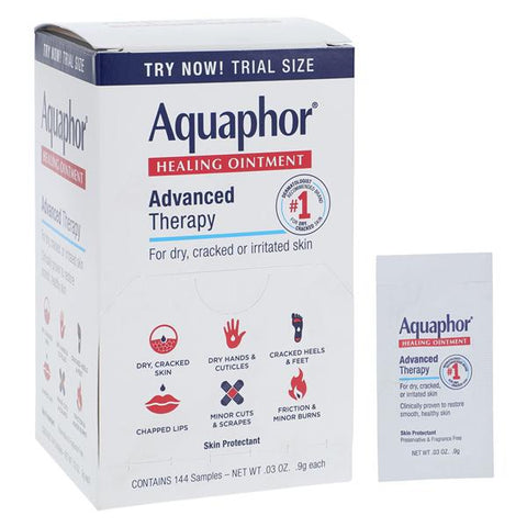 Beiersdorf Inc Aquaphor Healing Ointment 0.9g Fragrance Free Skin Unit Dose 144/Bx, 12 BX/CR - 072140006747