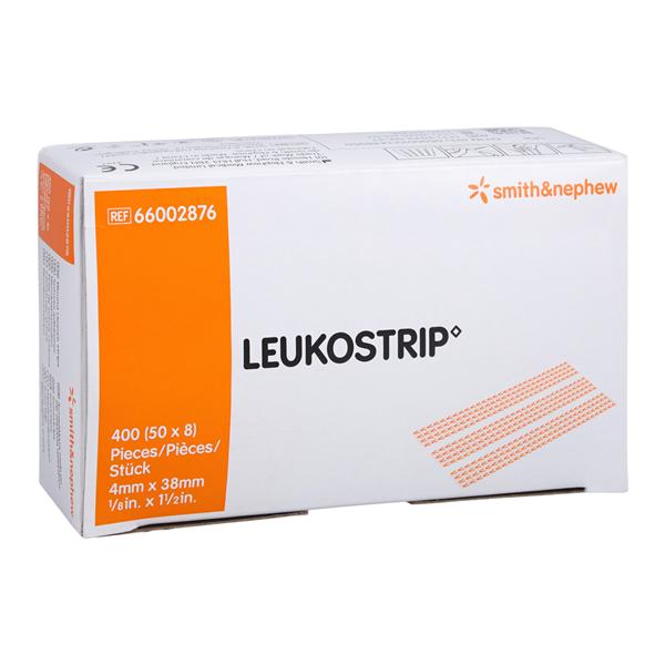 Smith & Nephew Wound Care Leukostrip Skin Closure Strip Elastic 100% Polyamide 1/8x1-1/2" White 50/Bx, 4 BX/CA - 66002876