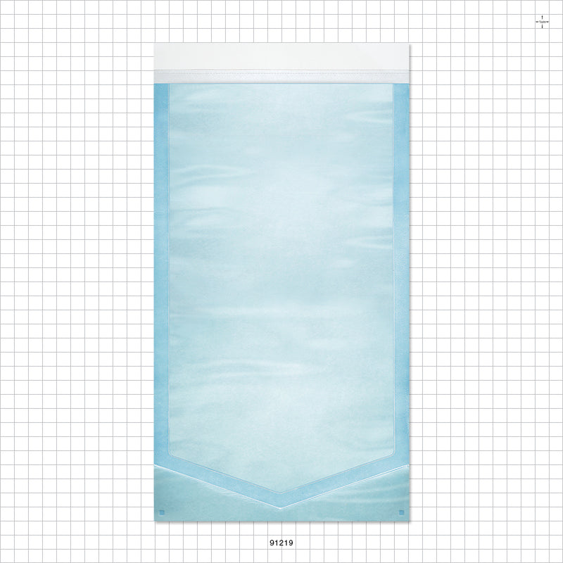 Sterilization Pouch, Chevron Style, Self-Sealing - Outside Dimensions: 7 inch x 12 inch (178 mm x 305 mm) - 91219