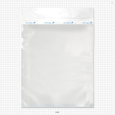 Sterilization Pouch, Peelable Style, Heat Sealable w/Header - Outside Dimensions: 16 inch x 22 inch (406 mm x 559 mm) - 91231