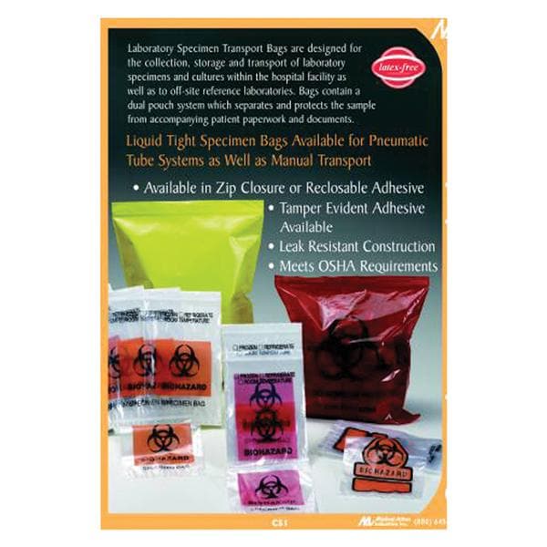 Medegen Medical Products, LLC Bag Specimen 6x9" Clear 1000/Case - 4080