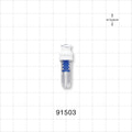 SmartSite™ Needle-Free Valve, Female Luer Lock, Tubing Port - 0.078 inch - 0.072 inch ID (1.96 mm - 1.83 mm) - 91503
