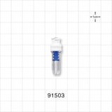 SmartSite™ Needle-Free Valve, Female Luer Lock, Tubing Port - 0.078 inch - 0.072 inch ID (1.96 mm - 1.83 mm) - 91503